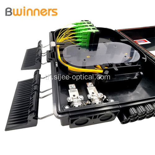 FDB FTTH 16 แกนแยก PLC แยกกันน้ำไฟเบอร์เข้าถึงกล่องขั้วกล่องประกบกัน